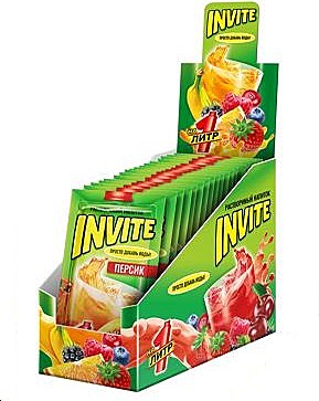 Напиток раств. Invite 5гр Персик, 1*24
